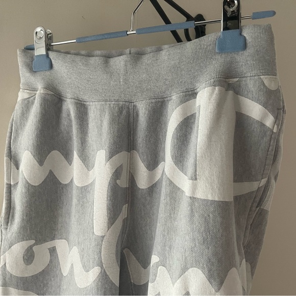CHAMPION REVERSE WEAVE Grey & White Sweatpants Unisex Size Mens S/ Women's Med - Picture 2 of 15